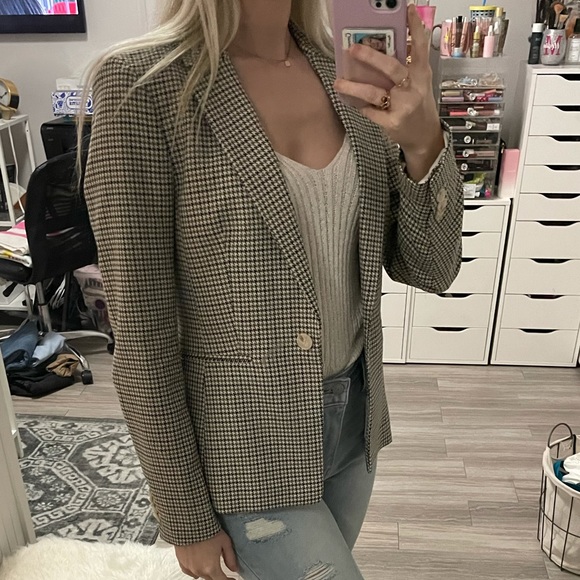 H&M Houndstooth blazer